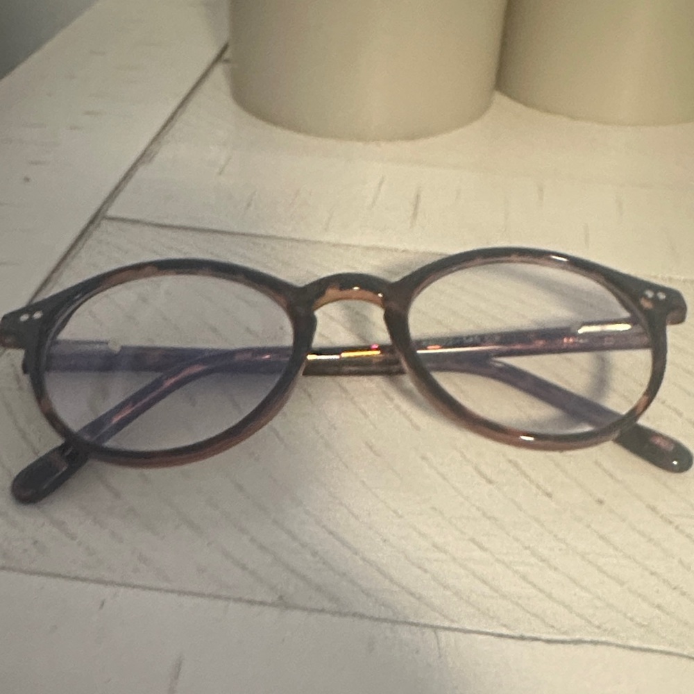 Blue Light Round Tortoiseshell Glasses